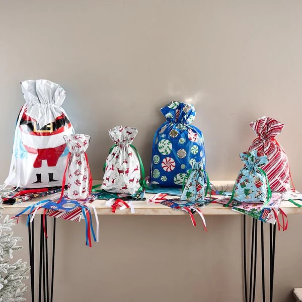 Hollira Christmas Drawstring Gift Bags